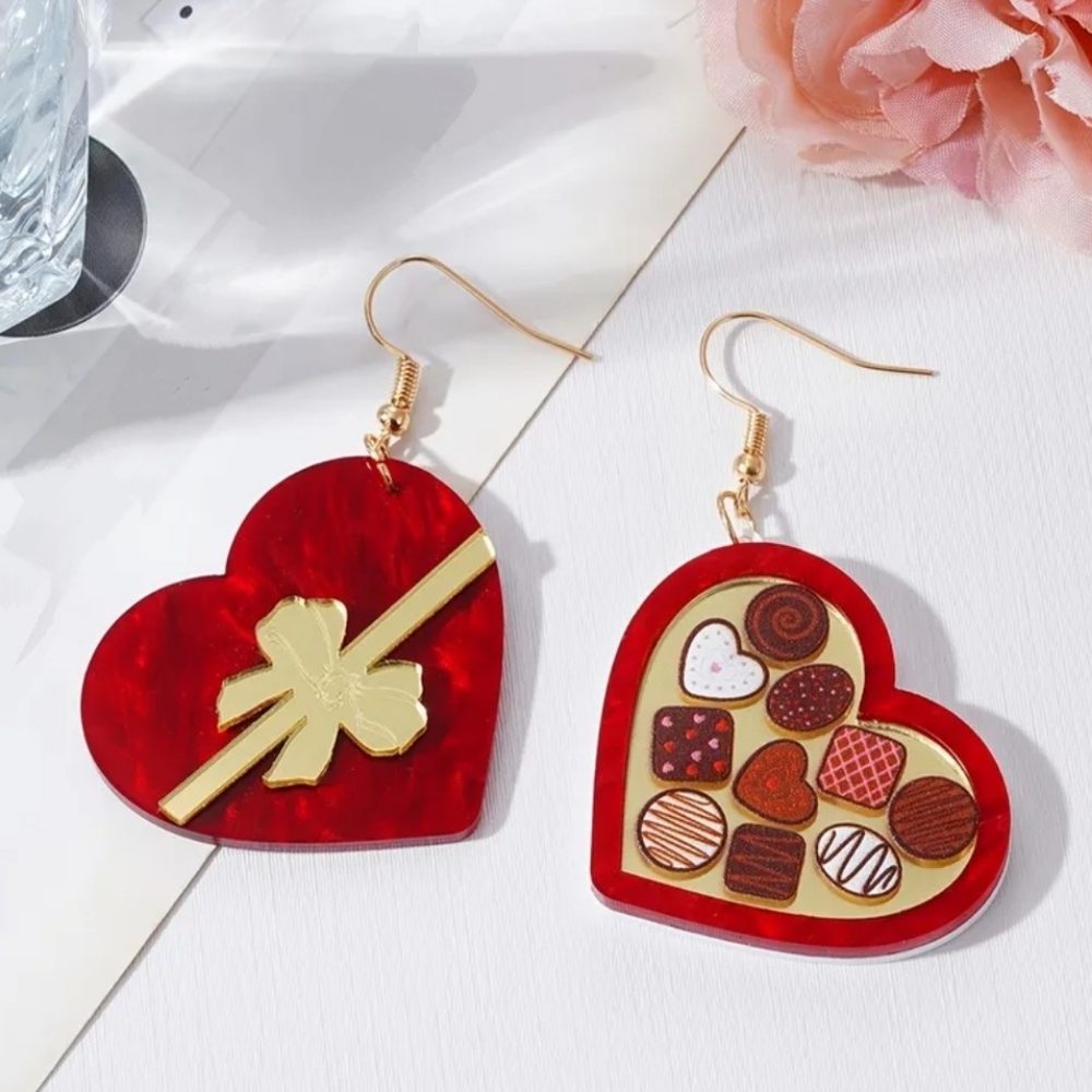 Box of Chocolates Giftbox Earrings New - Picture 3 of 5